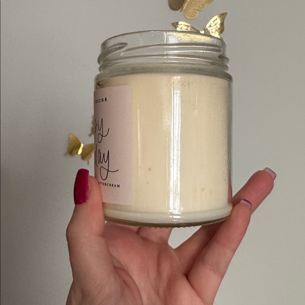 Happy Birthday Candle - Cream - Picture 3 of 3